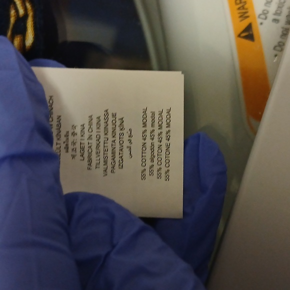 MICHAEL KORS Chain And Links 3/4 Sleeve Top, Size L - Picture 8 of 9